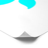 聖書の詩のターコイズ | Archival Heavyweight紙 ポスター (角)