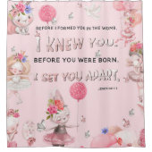 聖書の詩のパターンのシャワーカーテン シャワーカーテン (正面)