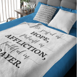 聖書の詩のフリースブランケット フリースブランケット