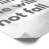 聖書の詩のポスター、クリスチャン・ウォール・アート、詩篇46:5 ポスター (角)