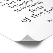 聖書の詩のポスター， Proverbs 31:25，クリスチャンの芸術 ポスター (角)