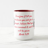 聖書の詩のマグカップ マグカップ (中央)