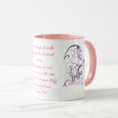 聖書の詩のマグカップ マグカップ (正面右)