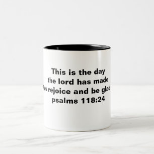 聖書の詩のマグ ツートーンマグカップ
