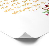 聖書の詩の壁の芸術は強く勇敢である ポスター (角)