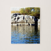 聖書の詩の引用文信頼の諺3:5-6 ジグソーパズル (縦)