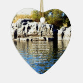 聖書の詩の引用文信頼の諺3:5-6 セラミックオーナメント (右)