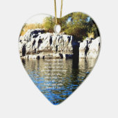 聖書の詩の引用文信頼の諺3:5-6 セラミックオーナメント (左)