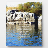 聖書の詩の引用文信頼の諺3:5-6 フォトプラーク (正面)