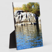 聖書の詩の引用文信頼の諺3:5-6 フォトプラーク (側面)