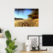 聖書の詩の引用文信頼の諺3:5-6 ポスター (ホームオフィス)