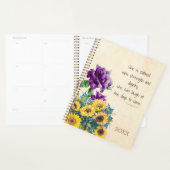 聖書の詩の強さ |女性の諺31キリスト教徒 プランナー手帳 (ディスプレー)