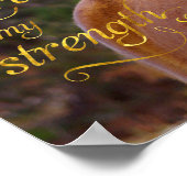 聖書の詩の微笑む栗の馬のポスター ポスター (角)