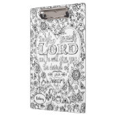 聖書の詩の手書きガーリー聖なる書物、 経典フローラ クリップボード (左)