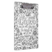 聖書の詩の手書きガーリー聖なる書物、 経典フローラ クリップボード (右)