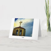 聖書の詩の挨拶状-ジョンの8:12 カード (裏面)