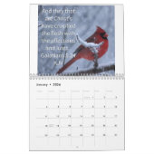 聖書の詩の暦 カレンダー (1月 2026)