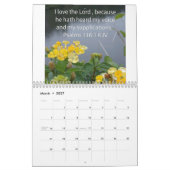 聖書の詩の暦 カレンダー (3月 2027)