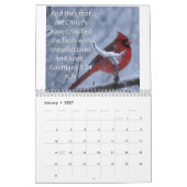 聖書の詩の暦 カレンダー (1月 2027)