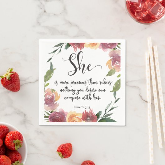 聖書の詩の箴言紙ナプキンス スタンダードカクテルナプキン (インサイチュ)