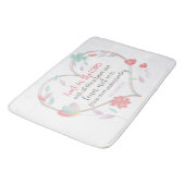 聖書の詩の箴言3:5ハートバスマット浴室 バスマット (アングル)