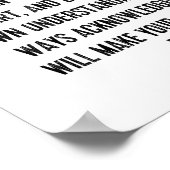 聖書の詩の箴言3:5-6キリスト教の生活引用文 ポスター (角)