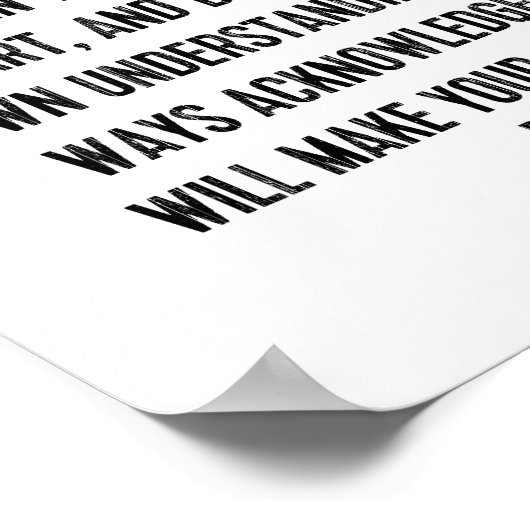 聖書の詩の箴言3:5-6キリスト教の生活引用文 ポスター (角)