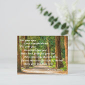 聖書の詩の箴言4:25-27 ポストカード (スタンド正面)