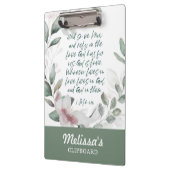 聖書の詩の緑 クリップボード (左)