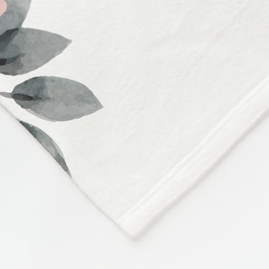 聖書の詩の花の誕生の発表 フリースブランケット (角)