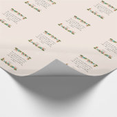 聖書の詩の芸術- Ephesiansの1:3 ラッピングペーパー (角)