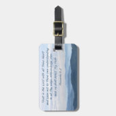 聖書の詩の荷物のラベル ラゲッジタグ (正面縦)