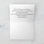 聖書の詩の賛美歌の19:1の日没の挨拶状 カード (内部)