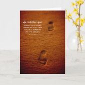 聖書の詩の足跡の砂の賛美歌の103:5 カード (黄色い花)