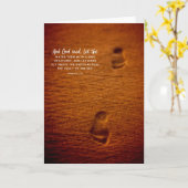 聖書の詩の足跡の砂の起源の1:20 カード (黄色い花)