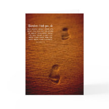 聖書の詩の足跡の砂のMatthewの6:25