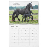 聖書の詩の2016年のFriesianの馬のカレンダー カレンダー (3月 2027)