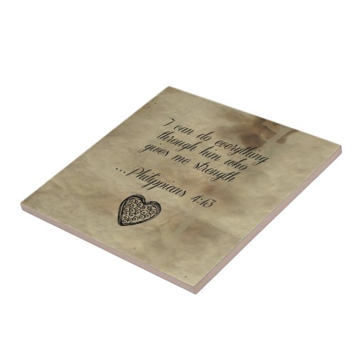 聖書の詩のPhilippiansの4:13 タイル (側面)