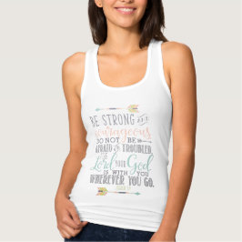 聖書の詩のTシャツの引用文-ジョシュアの1:9 Tシャツ