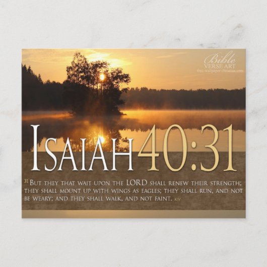 聖書の詩はがき ポストカード (正面)