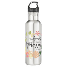 聖書の詩は心配しない美しいフローラリース