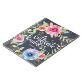 聖書の詩は親切さ、螺線形ノートを培います ノートブック (左側)