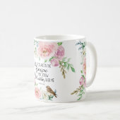 聖書の詩は「sparrowに彼の目あります コーヒーマグカップ (正面右)