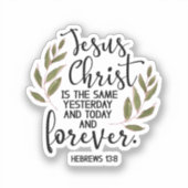 聖書の詩をカットのビニールのシール シール (正面)