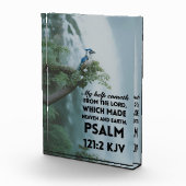 聖書の詩を含むアクリルのブロック詩篇121:2 フォトブロック (右)