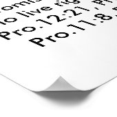 聖書の詩を書いたポスター ポスター (角)