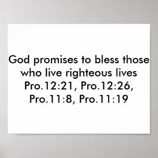 聖書の詩を書いたポスター ポスター