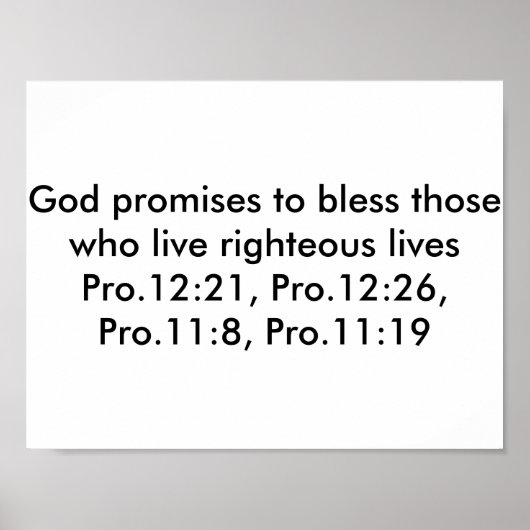 聖書の詩を書いたポスター ポスター (正面)