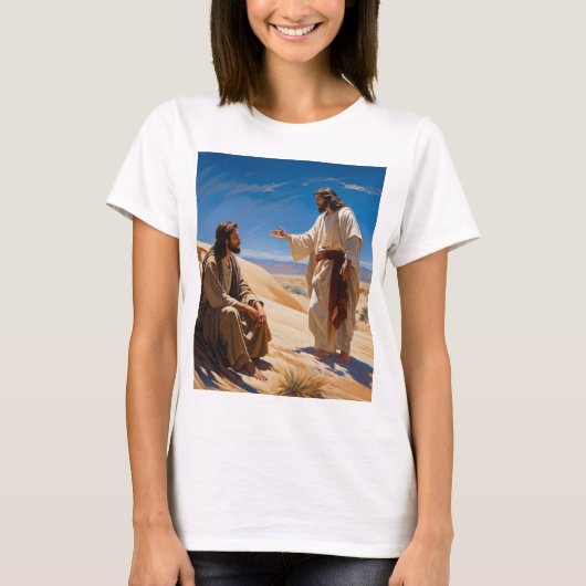 聖書の詩を書いたTシャツ Tシャツ (正面)