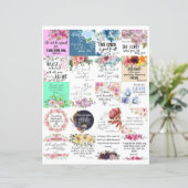 聖書の詩カード2x2 20枚 (スタンド正面)